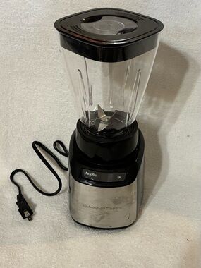 Hamilton Beach Stainless Steel Finish Blender Base with Black Trim